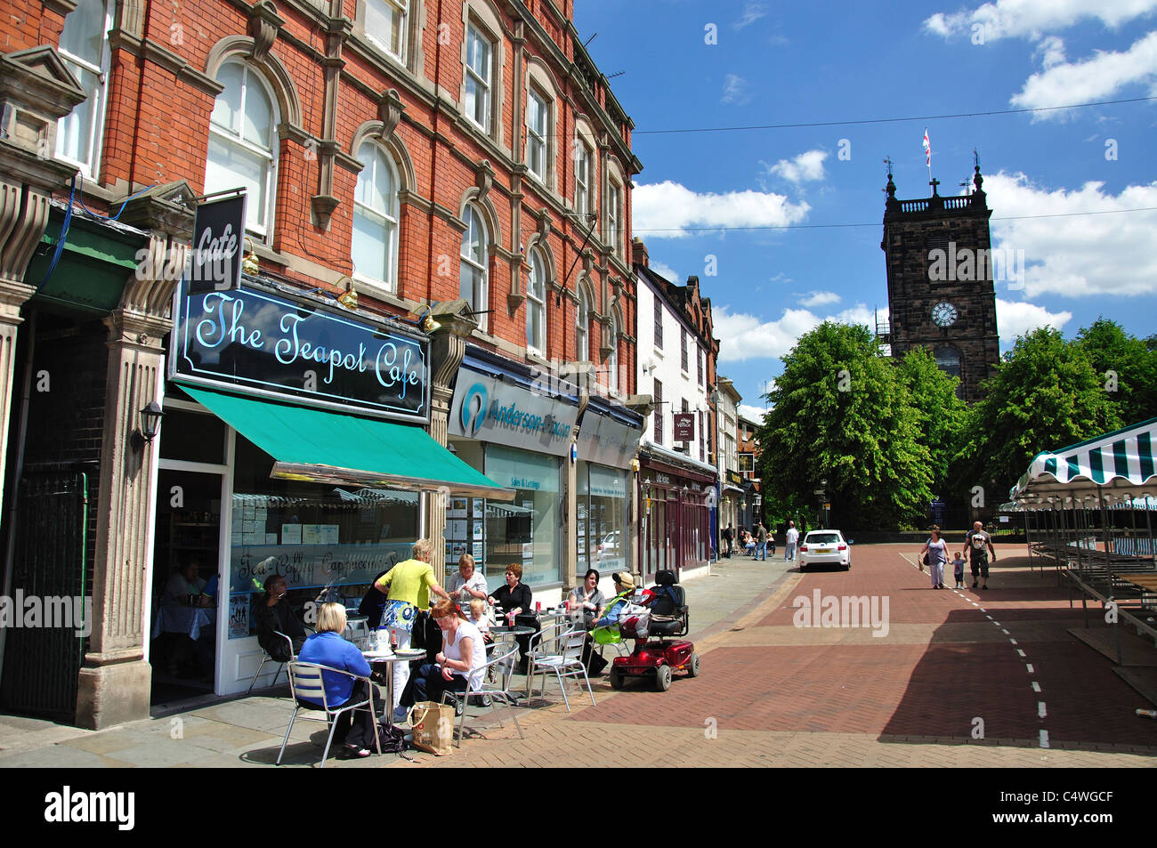Place du marché, de Burton upon Trent, Staffordshire, Angleterre, Royaume-Uni Banque D'Images