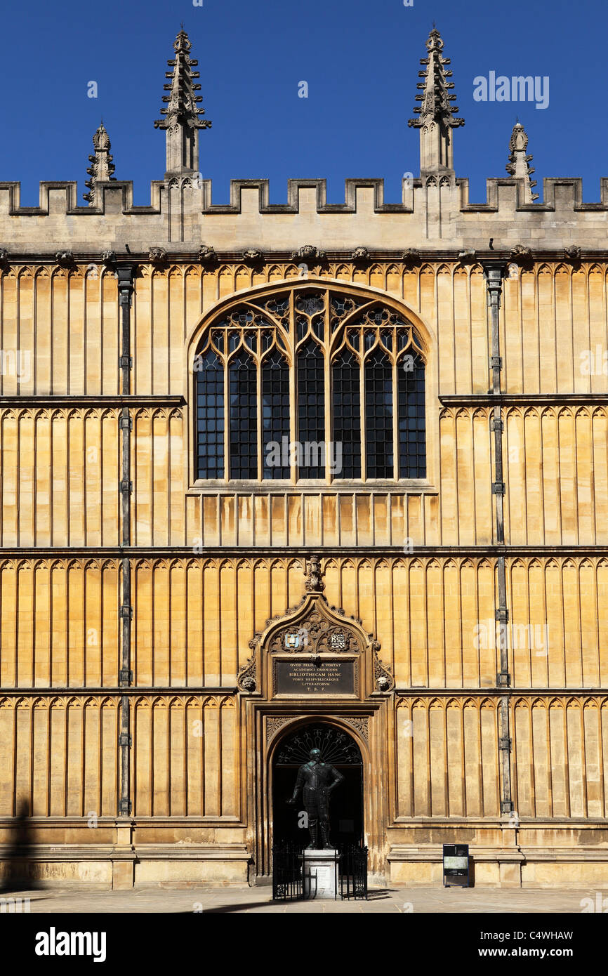 Le quadrilatère de la Bodleian Library à Oxford, Angleterre. Banque D'Images