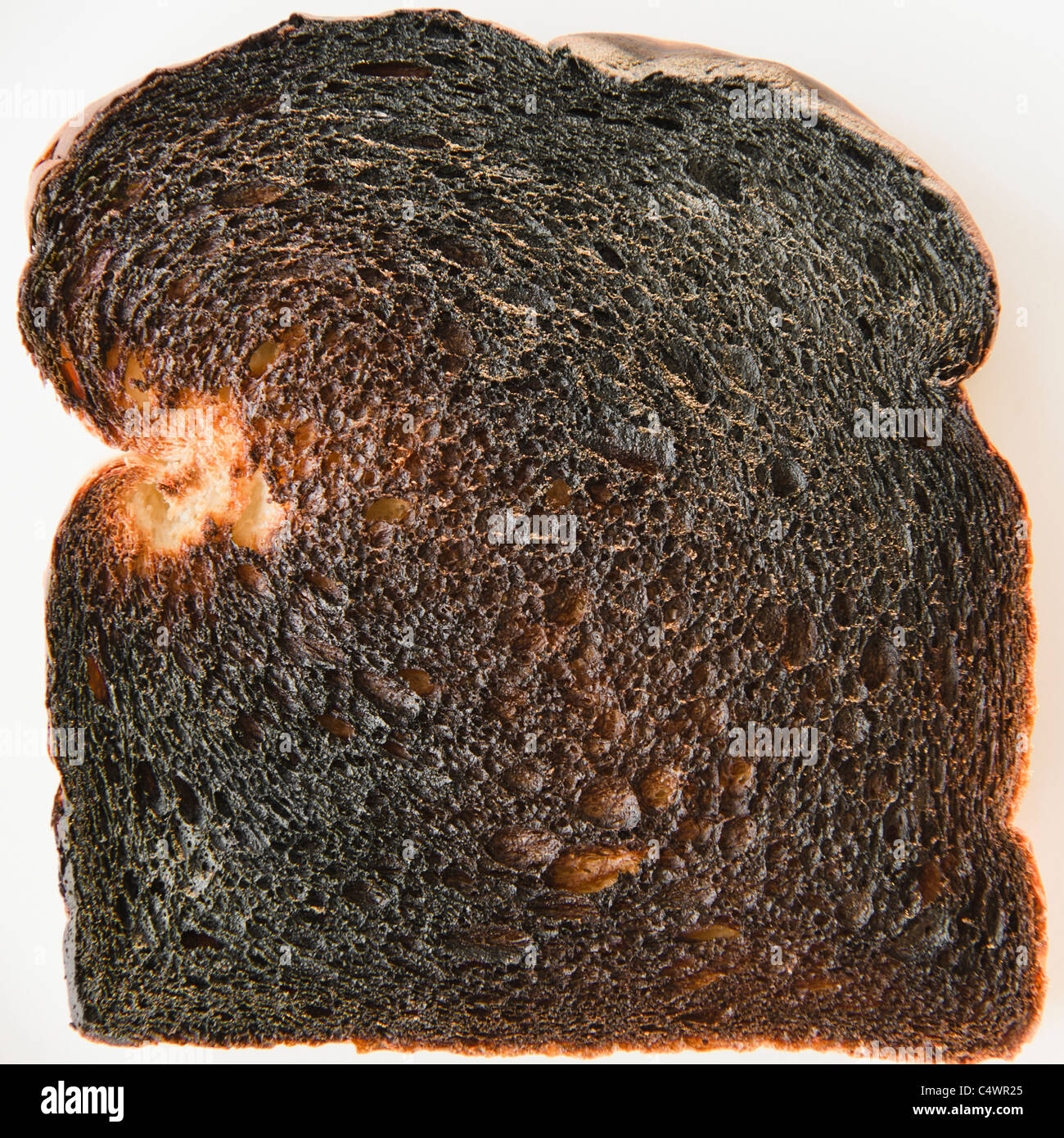 Close up of Burnt Toast Banque D'Images