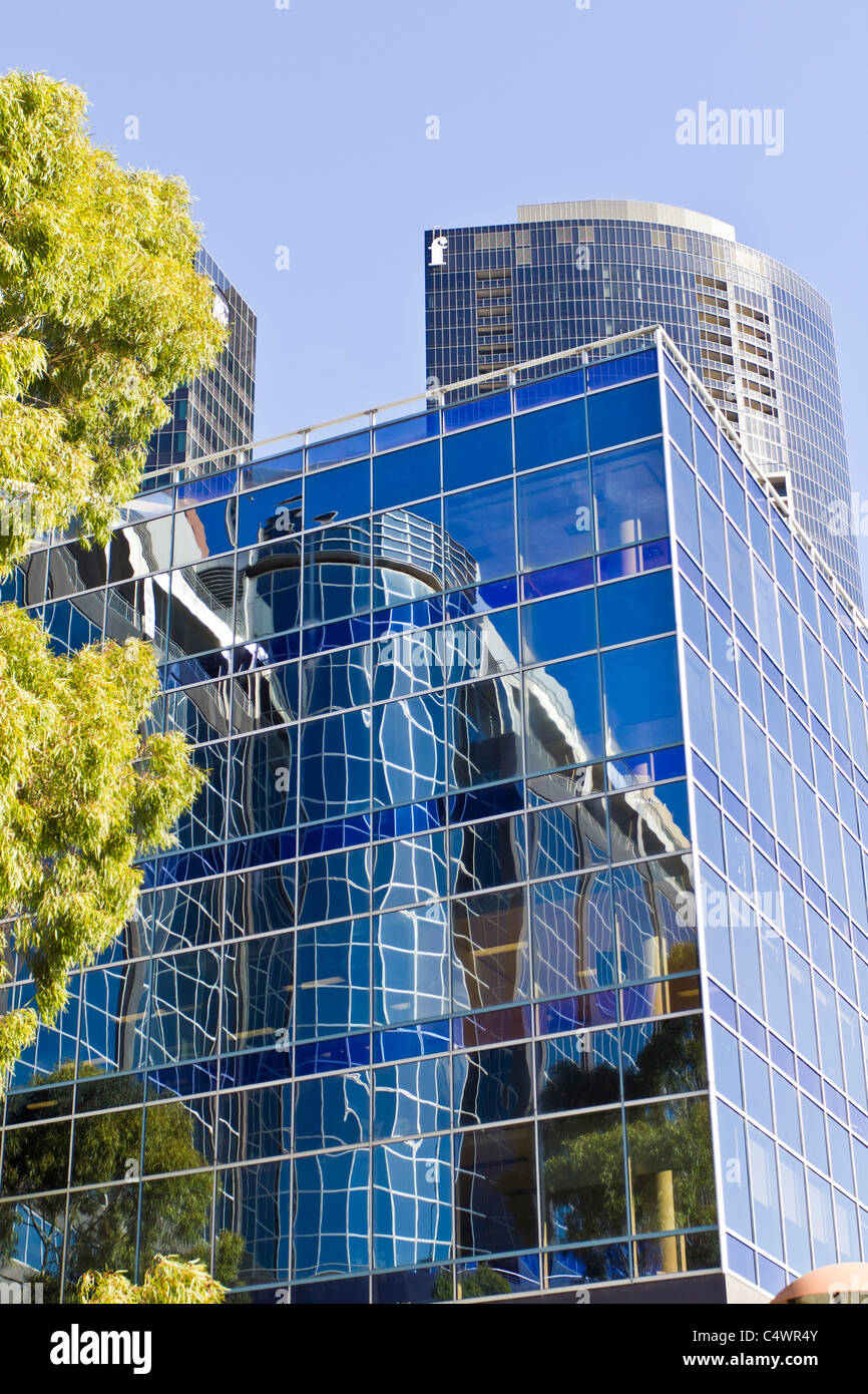 Belle architecture à Southbank Riverwalk Melbourne Banque D'Images