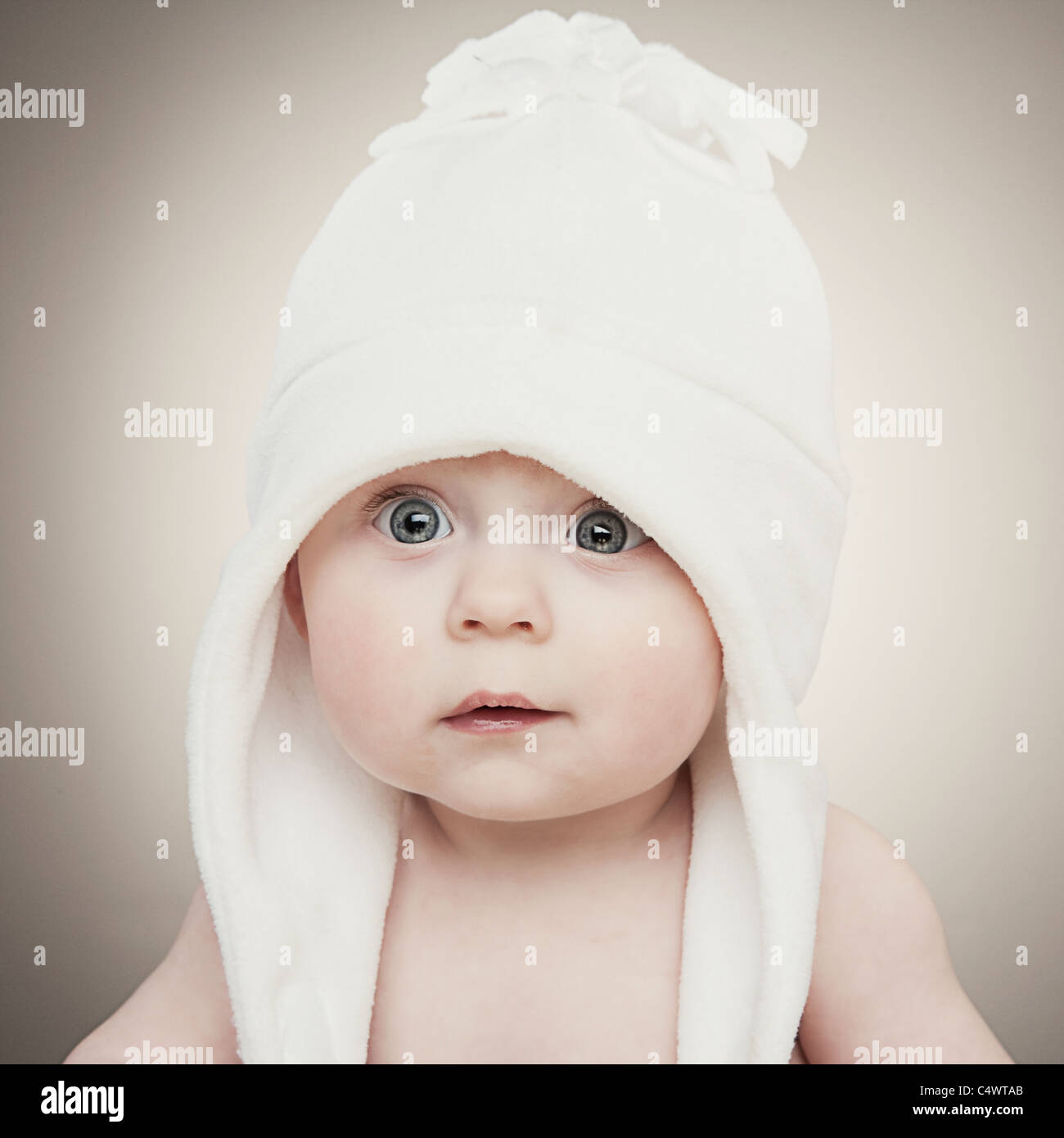 États-unis, Texas, Dallas, surpris baby boy (6-11 mois) Banque D'Images