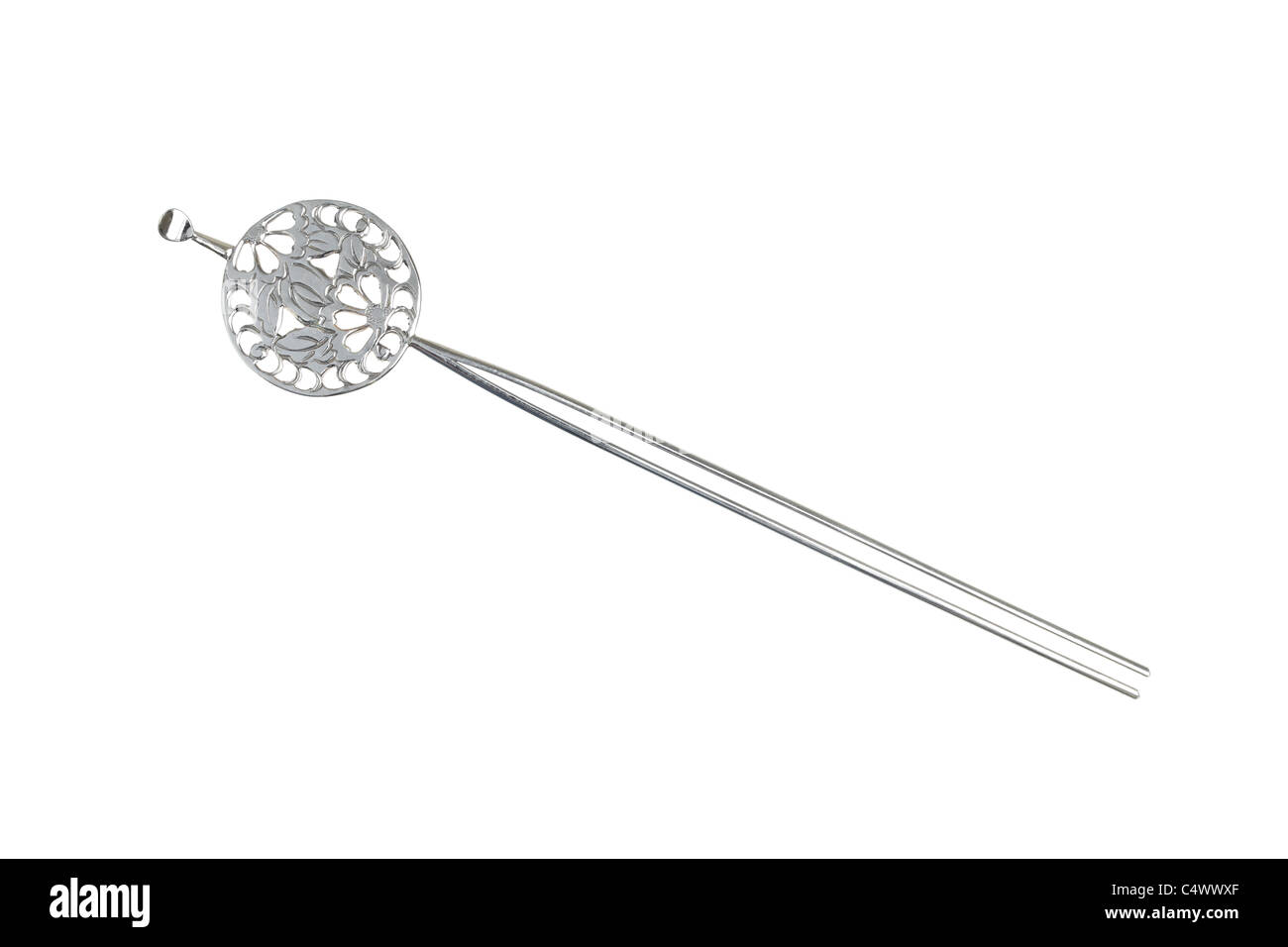 En épingle japonais isolé sur fond blanc Banque D'Images