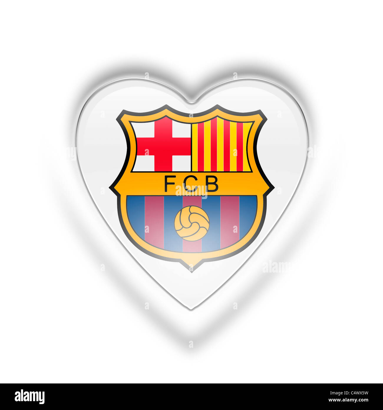 F.c.barcelone logo le symbole du drapeau Photo Stock - Alamy