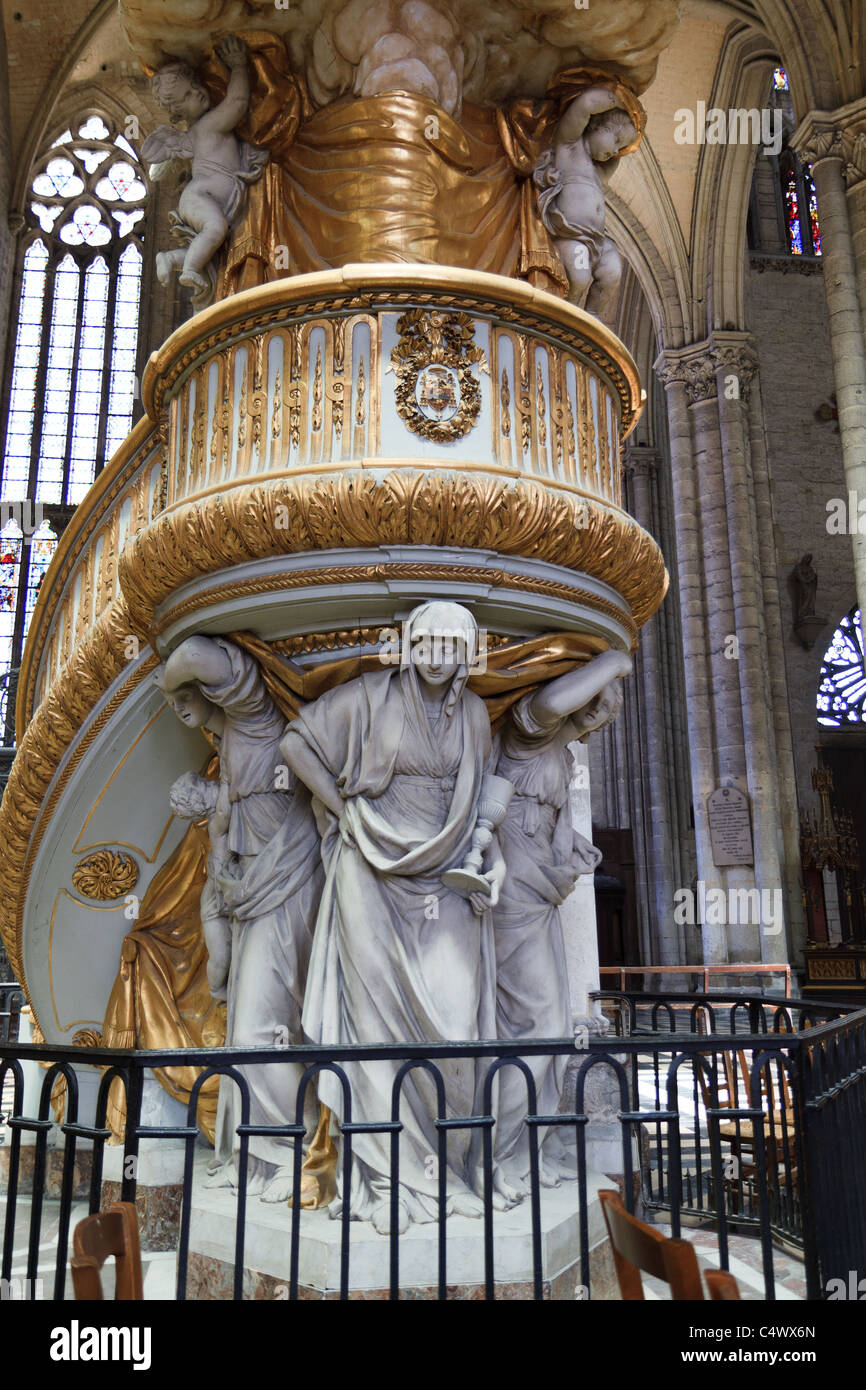 La Cathédrale de Notre Dame d'Amiens. Cathédrale Notre-Dame d'Amiens. La Cathédrale d'Amiens Banque D'Images