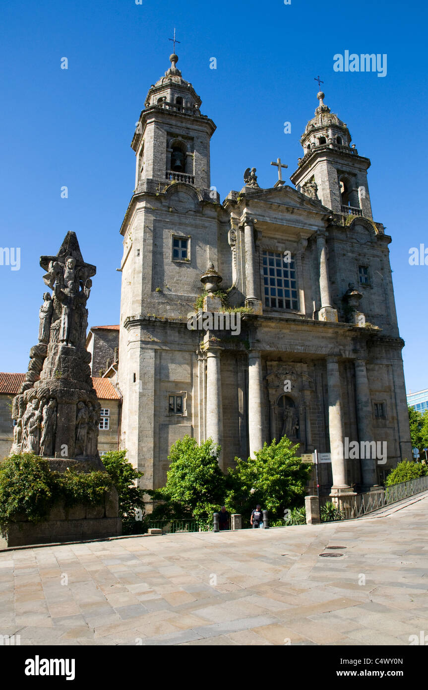 L'église de Saint Antoine à Santiago de Compostela Espagne Banque D'Images