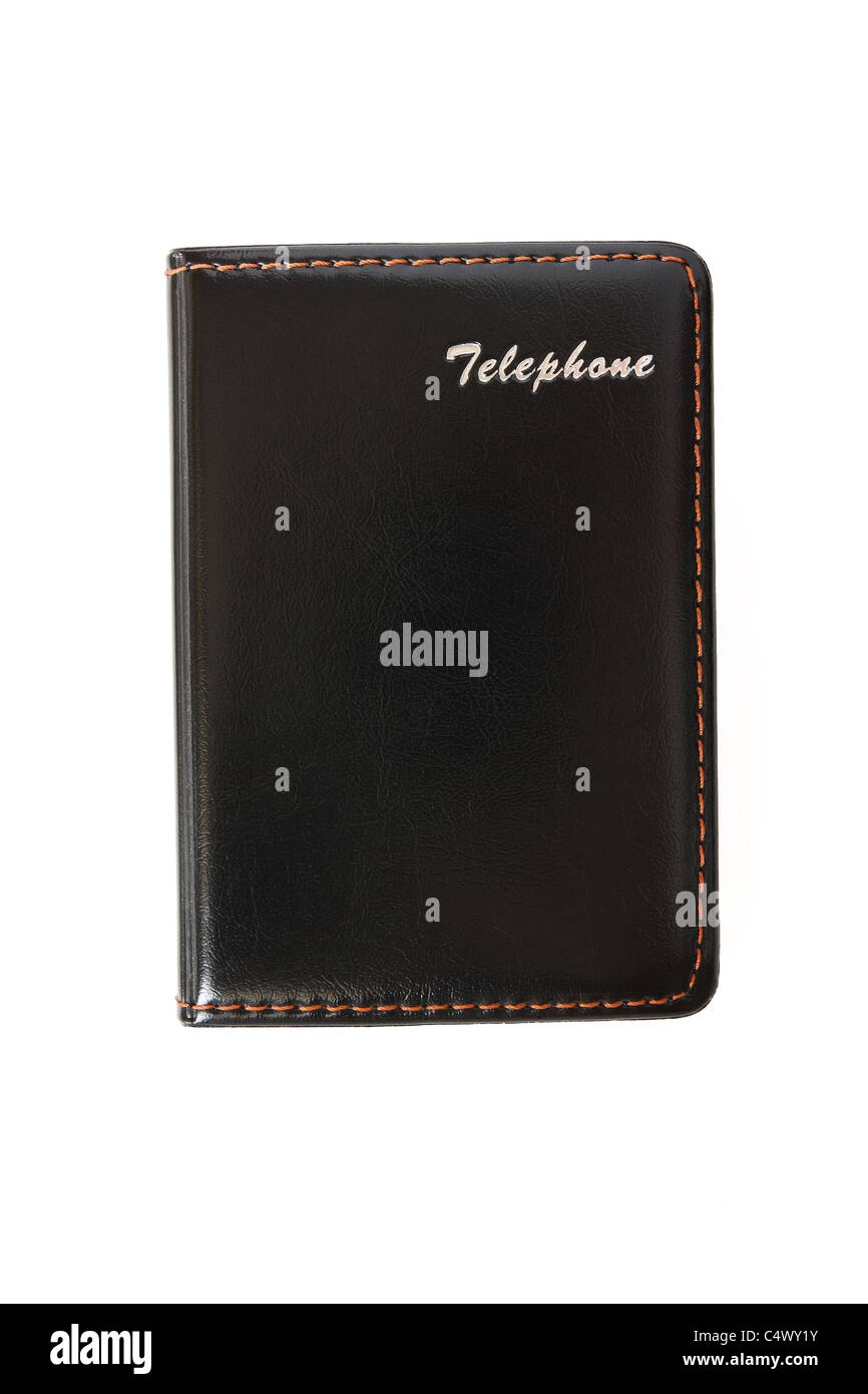 Il montre un ordinateur portable sur un fond blanc Banque D'Images