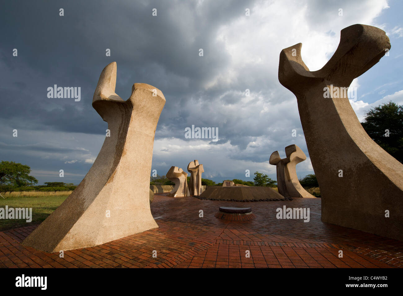 Anglo Boer War Memorial pour les Boers sur dispositif Hill, Ladysmith, Afrique du Sud Banque D'Images