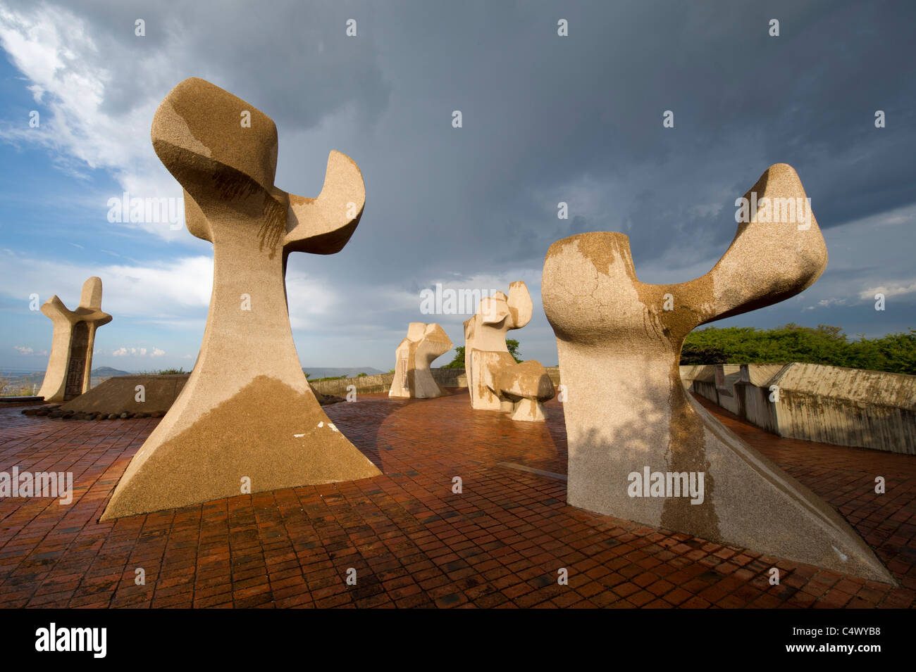 Anglo Boer War Memorial pour les Boers sur dispositif Hill, Ladysmith, Afrique du Sud Banque D'Images