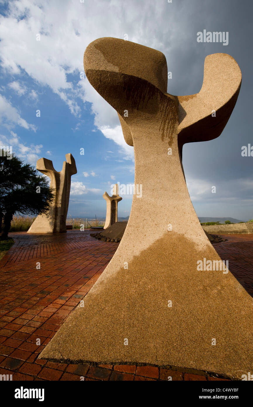 Anglo Boer War Memorial pour les Boers sur dispositif Hill, Ladysmith, Afrique du Sud Banque D'Images
