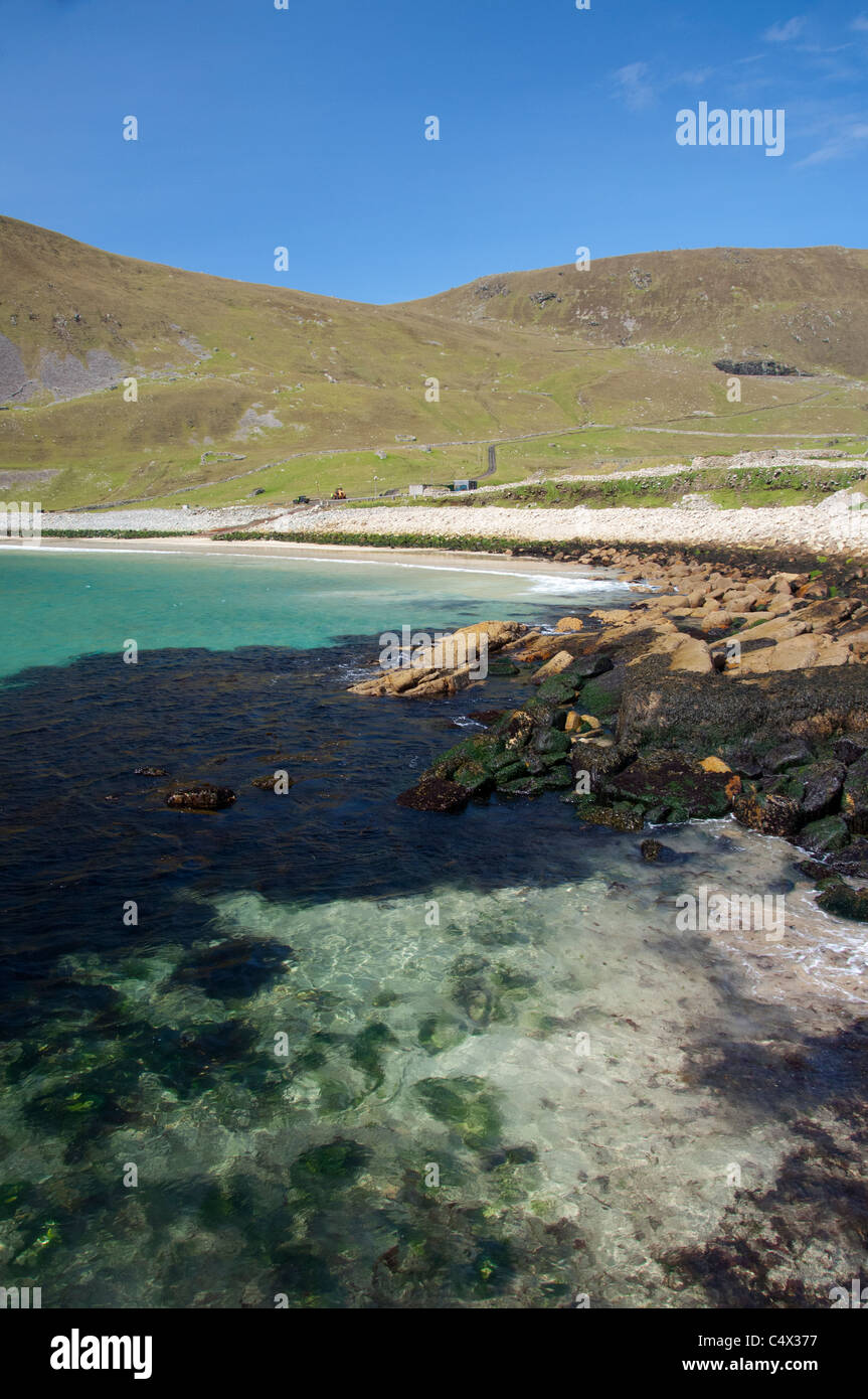 L'Écosse, Saint-kilda, îles Hébrides extérieures. L'île historique de Hirta, la plus grande de l'archipel. Banque D'Images