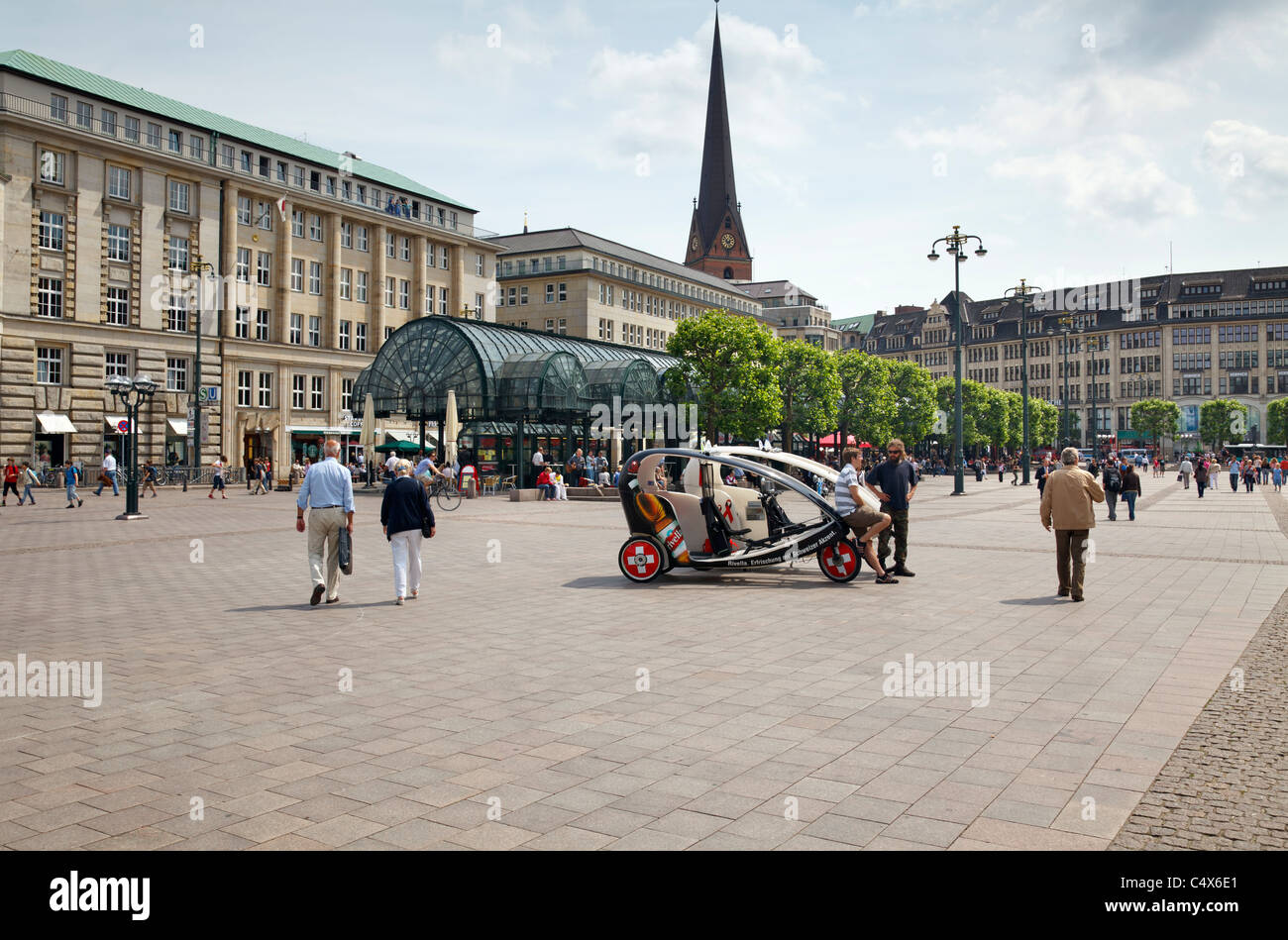 Rathausmarkt, Hambourg, Allemagne Banque D'Images