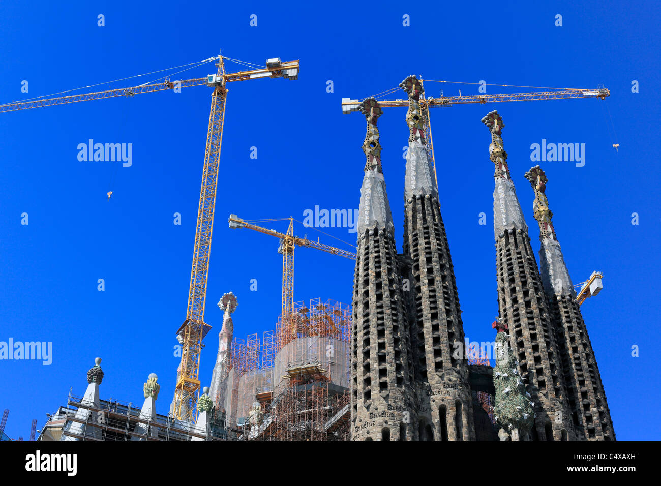 Basilique Sagrada Familia, Barcelone, Catalogne, Espagne Banque D'Images