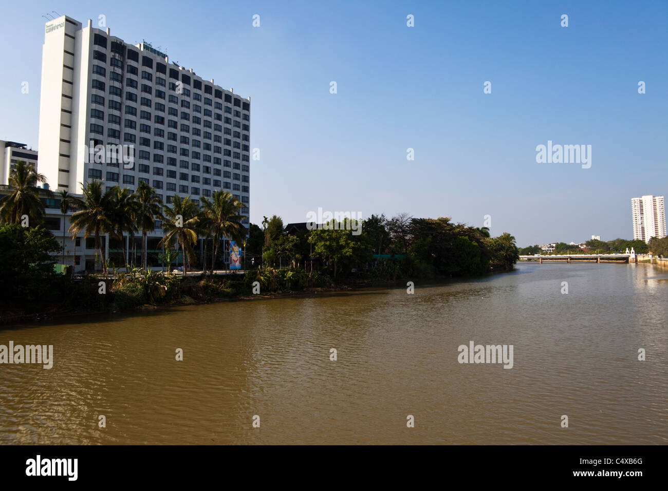 La rivière Ping, Chiang Mai, Thaïlande Banque D'Images La rivière Ping, Chiang Mai, Thaïlande Banque D'Images