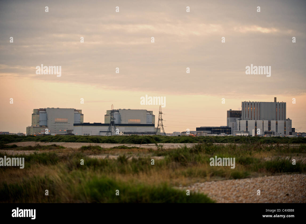 Centrales nucléaires dormeur, Kent, UK. Banque D'Images
