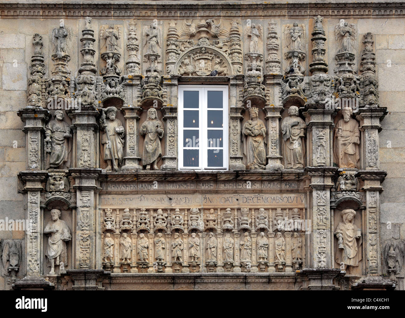 L'hôtel Parador, Santiago de Compostelle, Galice, Espagne Banque D'Images