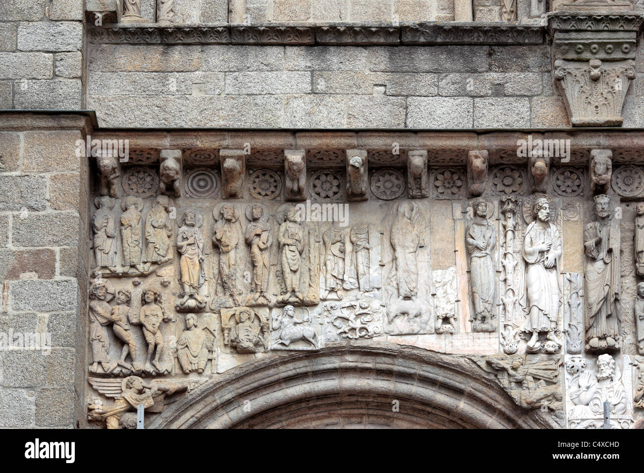 Cathédrale, Saint Jacques de Compostelle, Galice, Espagne Banque D'Images