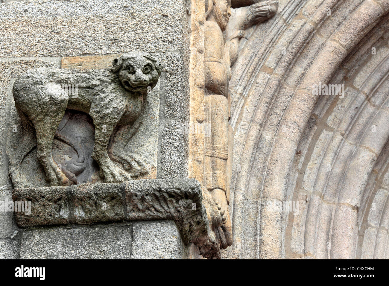 Cathédrale, Saint Jacques de Compostelle, Galice, Espagne Banque D'Images
