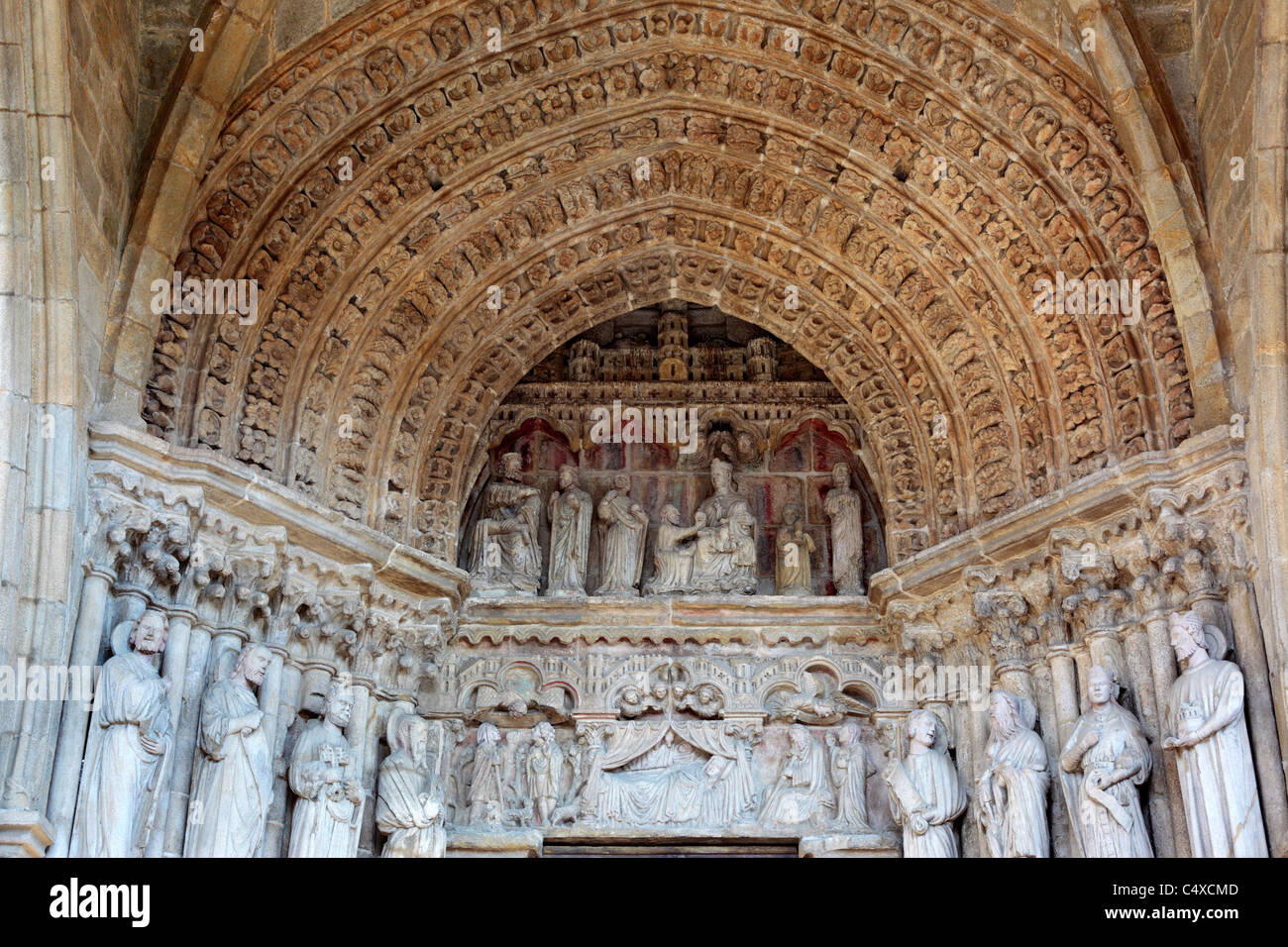 Cathédrale de Santa Maria, Tui, Galice, Espagne Banque D'Images