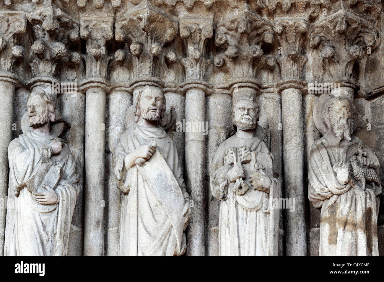 Cathédrale de Santa Maria, Tui, Galice, Espagne Banque D'Images