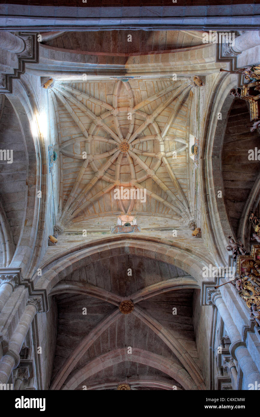 Cathédrale de Santa Maria, Tui, Galice, Espagne Banque D'Images