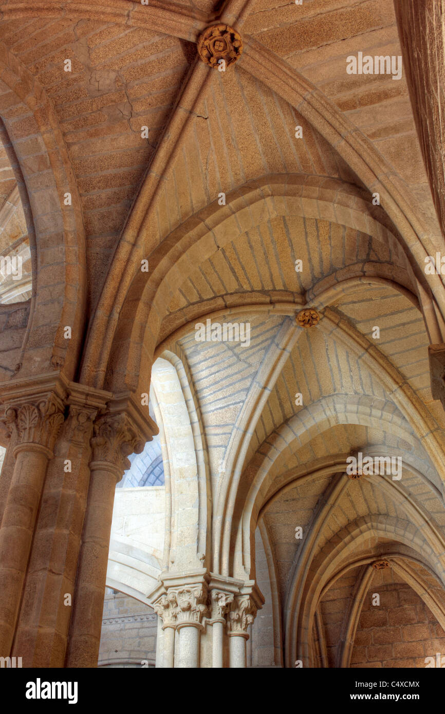Cathédrale de Santa Maria, Tui, Galice, Espagne Banque D'Images
