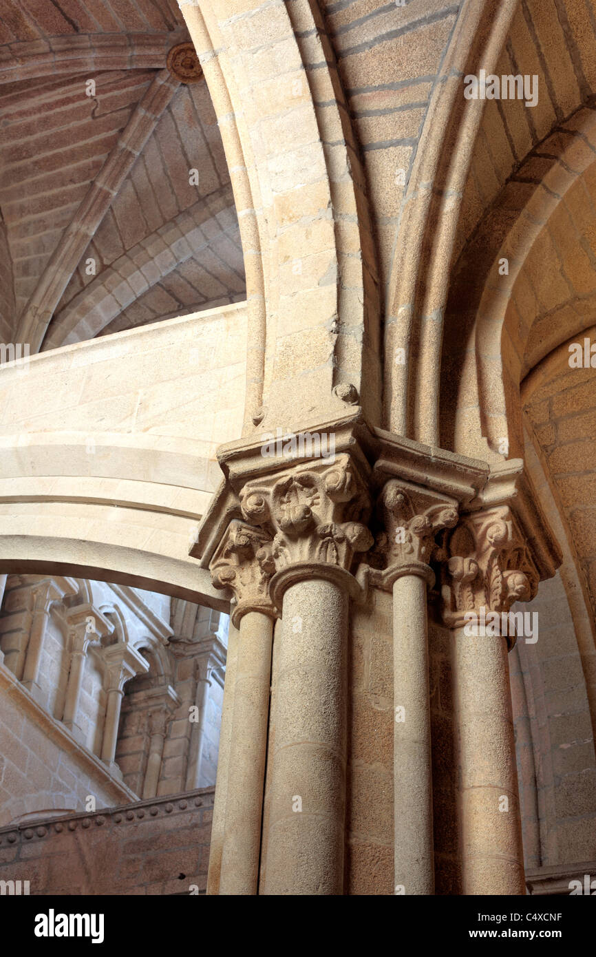 Cathédrale de Santa Maria, Tui, Galice, Espagne Banque D'Images