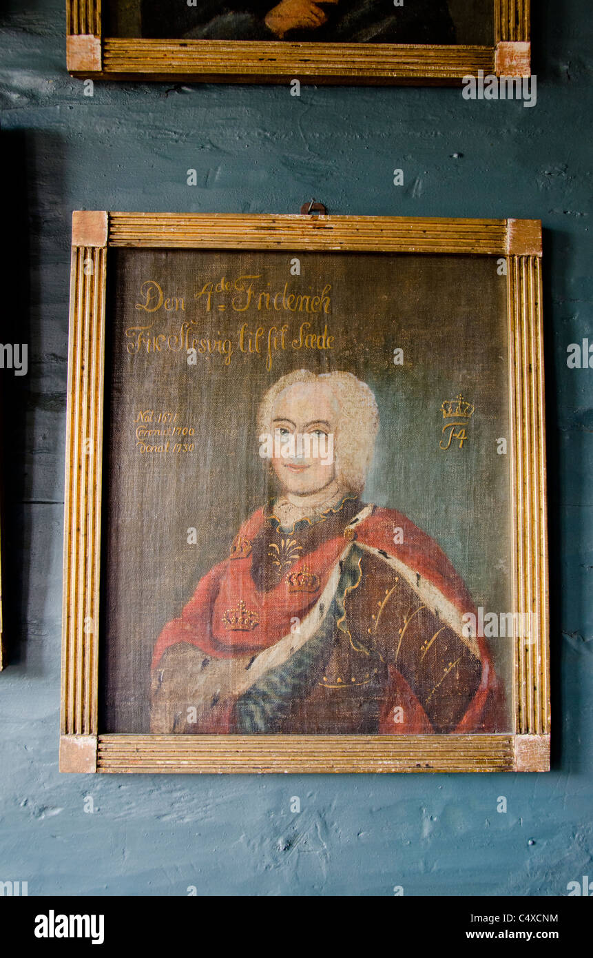 La Norvège, Bergen. Musée hanséatique, l'un des plus vieux bâtiments en bois et les mieux conservés de Bergen, portrait. L'UNESCO. Banque D'Images