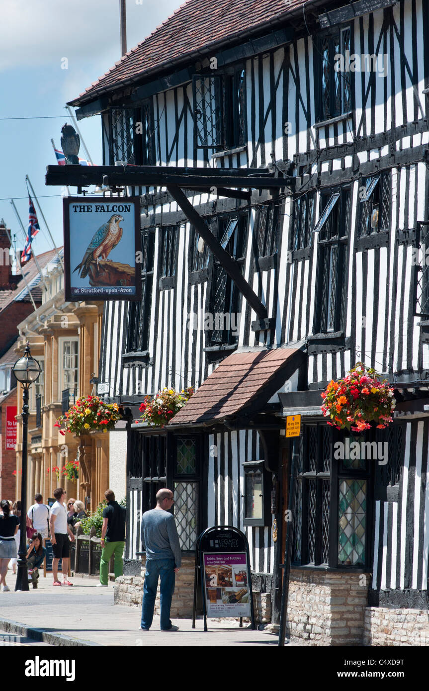 Stratford Upon Avon pub. L'Angleterre. Banque D'Images