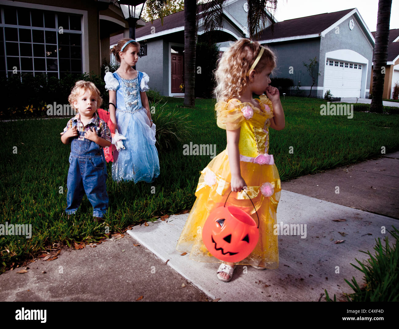 Enfants pour Halloween Banque D'Images