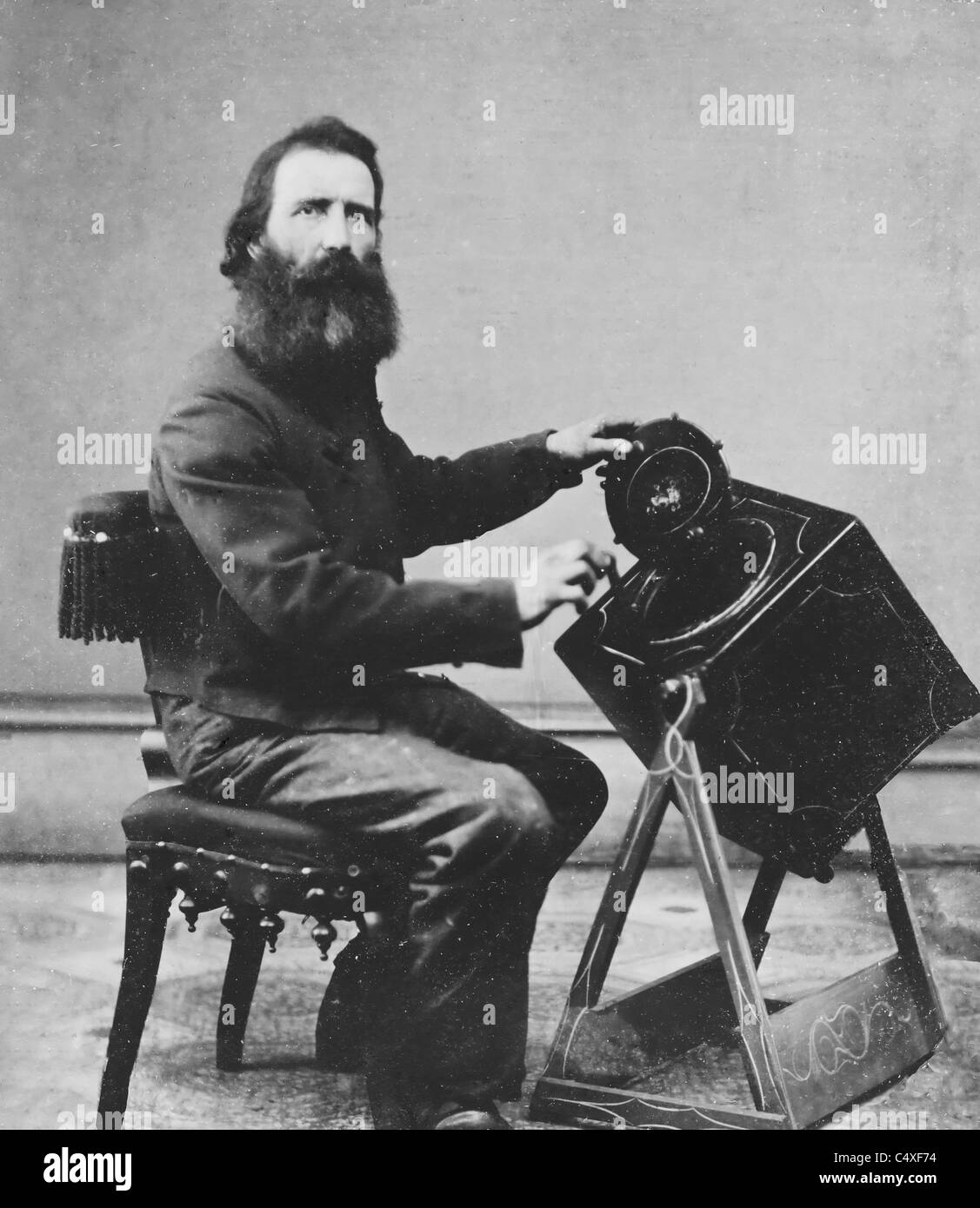 La guerre civile avec l'agent d'induction de loterie pour l'ébauche - USA Guerre Civile, vers 1863 Banque D'Images