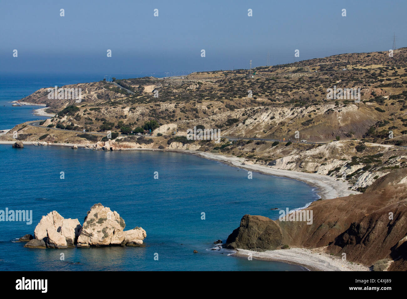 Petra tou Romiou rocher d'Aphrodite Pafos Chypre Banque D'Images