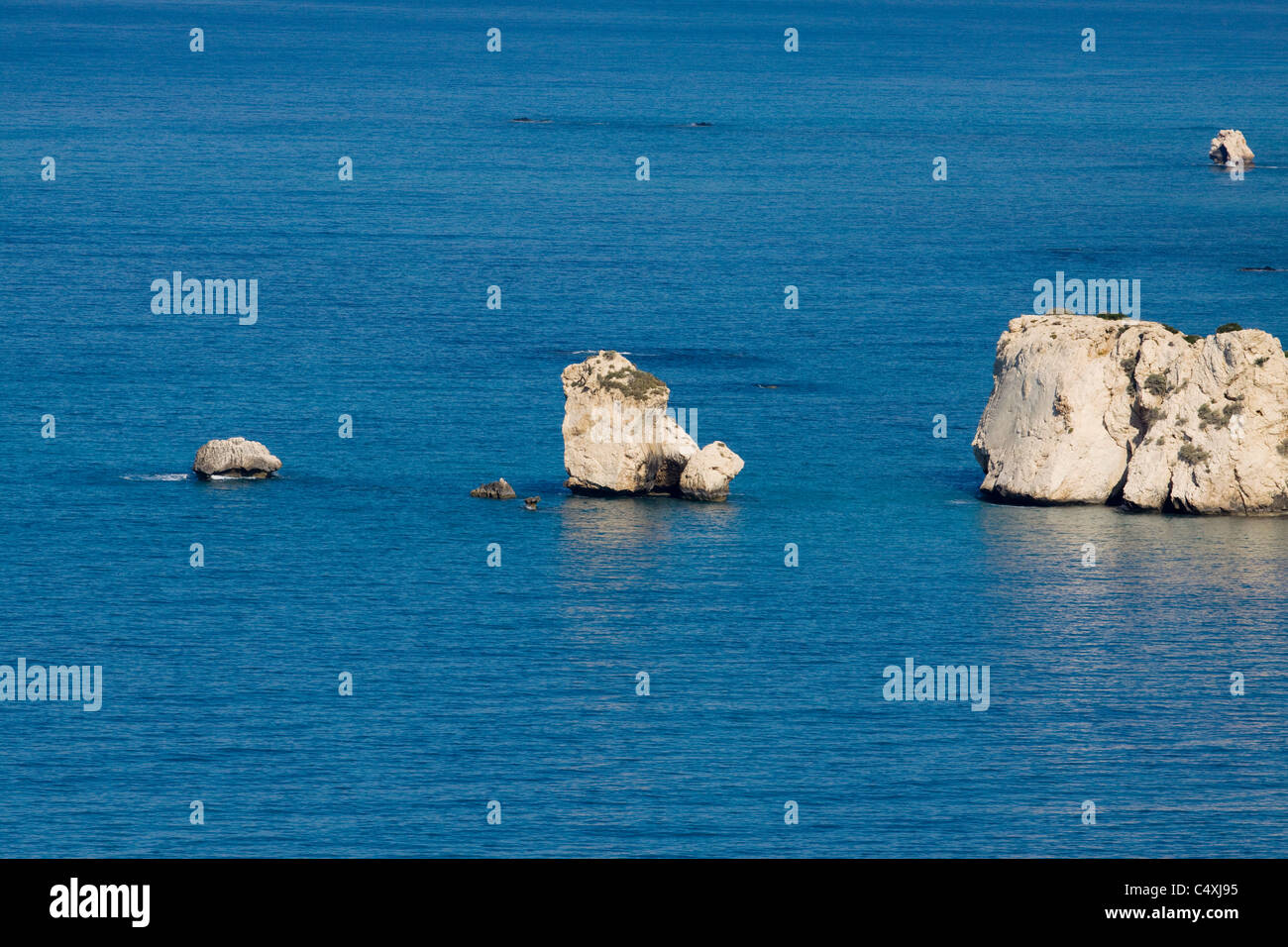 Petra tou Romiou rocher d'Aphrodite Pafos Chypre Banque D'Images