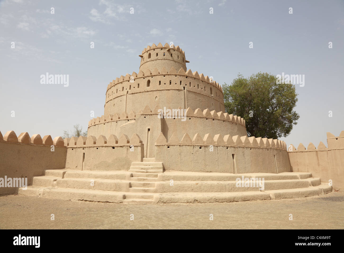 Al Jahili fort à Al Ain, Émirat Abu Dhabi, Émirats Arabes Unis Banque D'Images