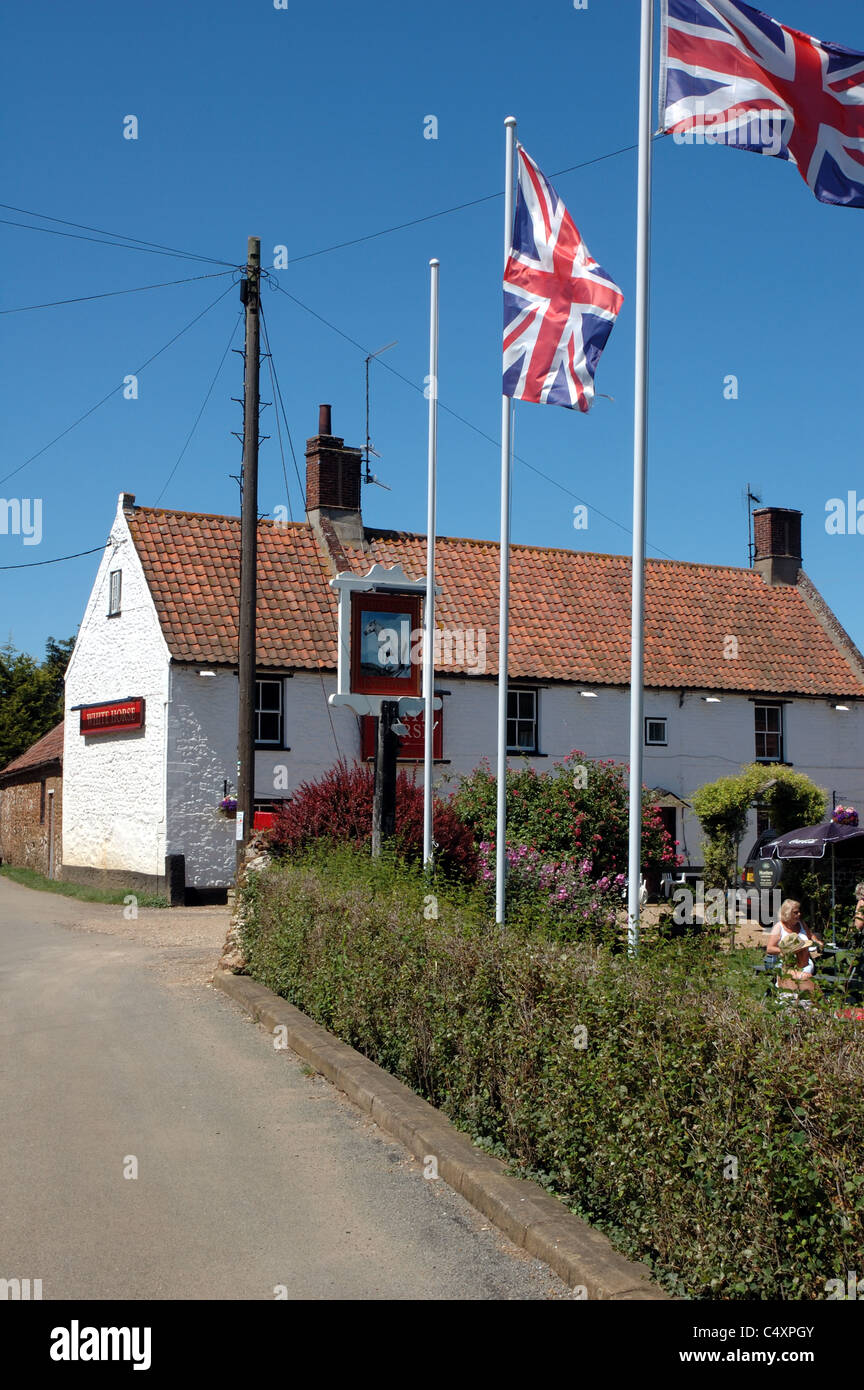 Le White Horse pub, Holme-next-the-Sea, Norfolk, UK Banque D'Images