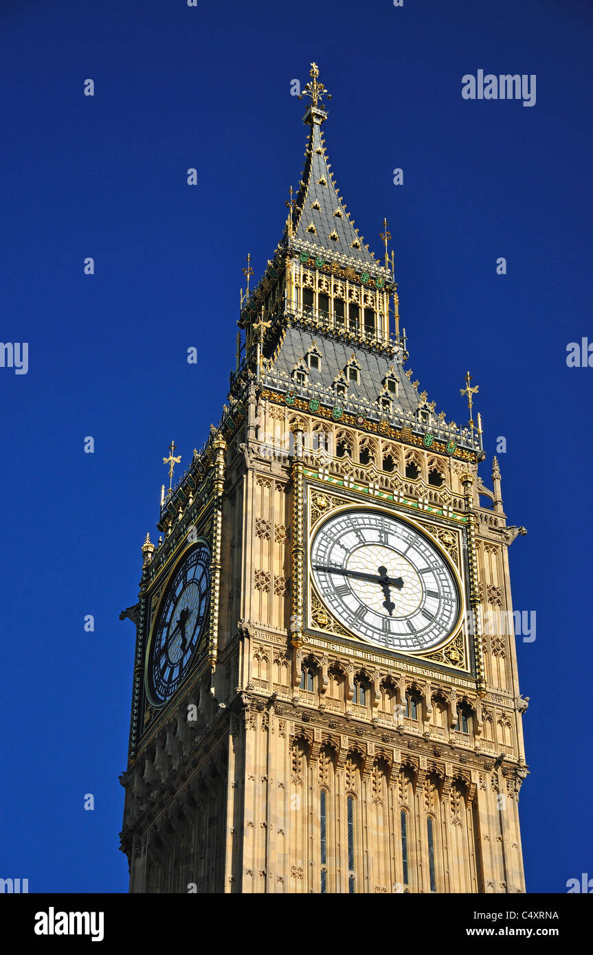 Big Ben, les Maisons du Parlement, la place du Parlement, Westminster, City of westminster, Greater London, Angleterre, Royaume-Uni Banque D'Images