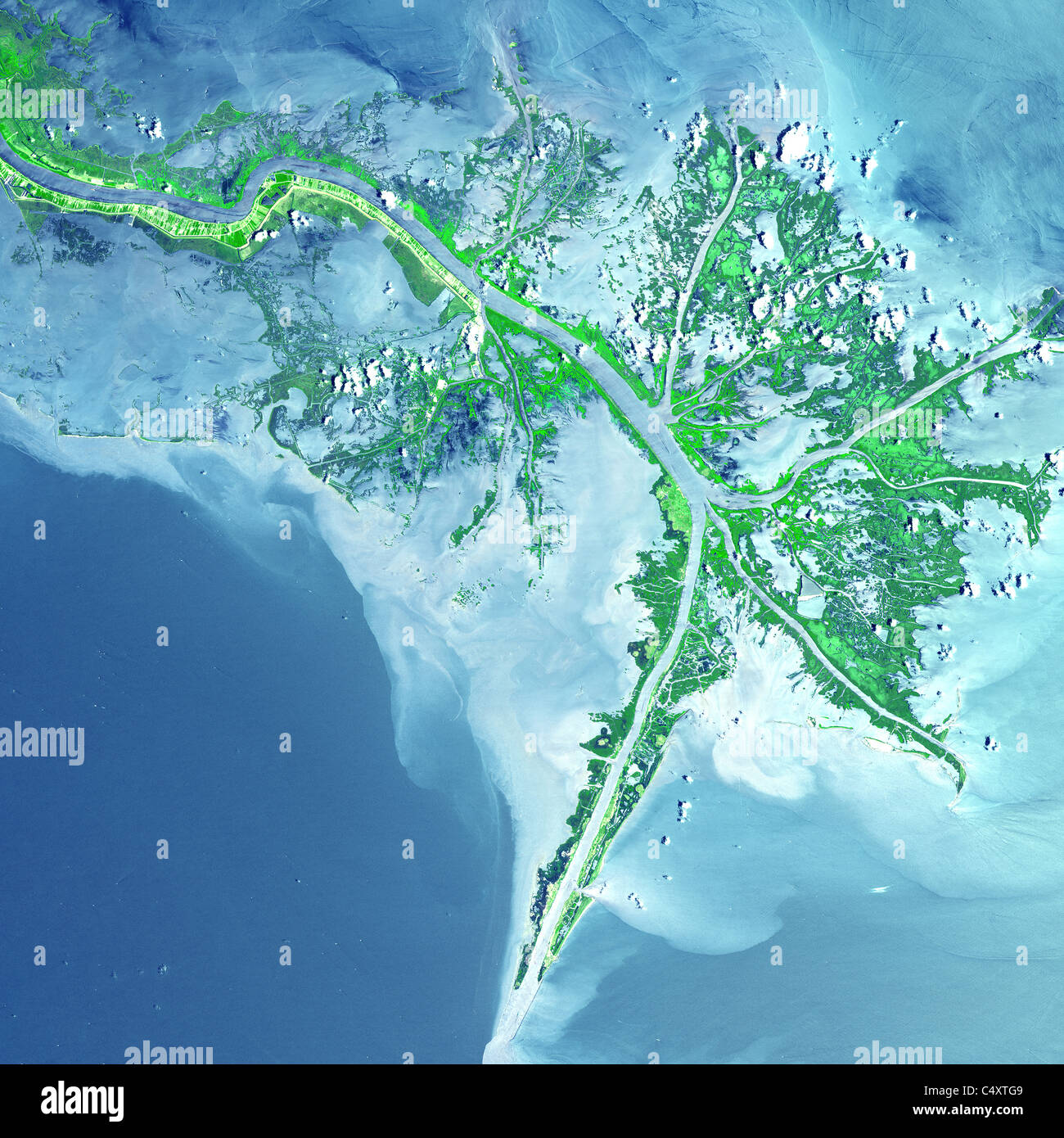 À partir de l'espace dans cette image satellite de la NASA. Banque D'Images