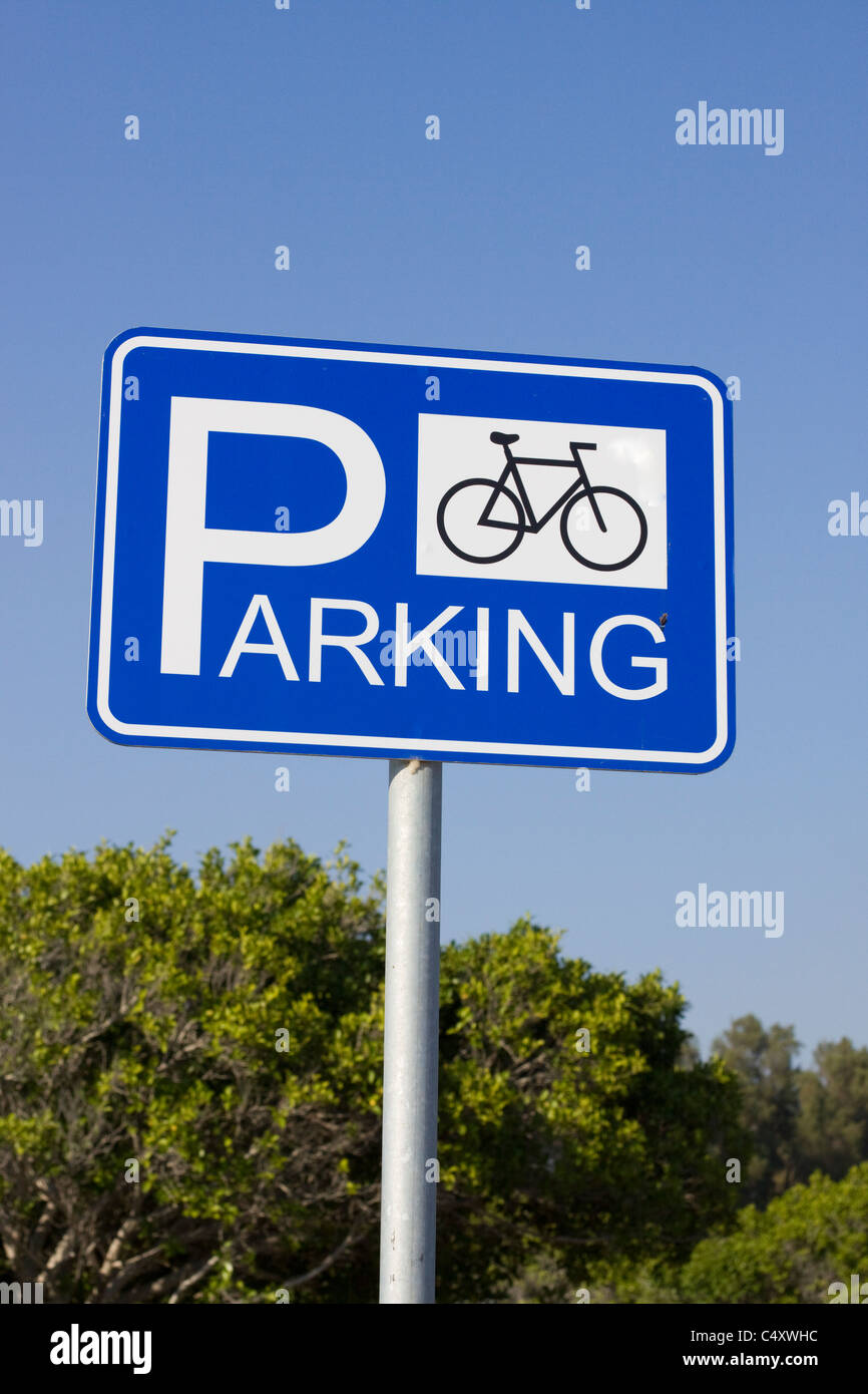 Panneau d'information Parking sign Banque D'Images