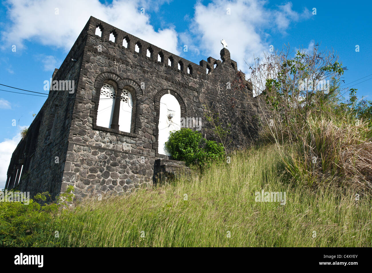 S'échapper, église catholique St Vincent & les Grenadines. Banque D'Images
