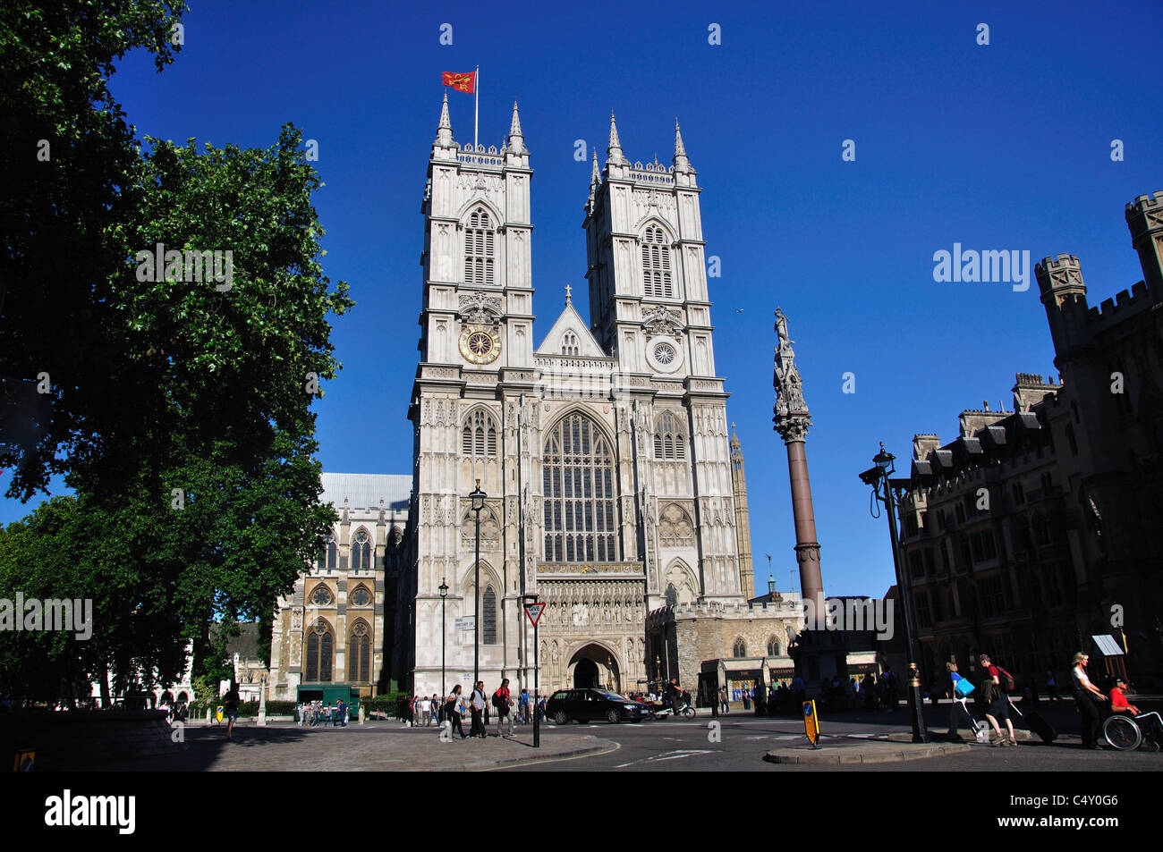 La grande porte de l'Ouest, l'abbaye de Westminster, Westminster, City of westminster, Greater London, Angleterre, Royaume-Uni Banque D'Images