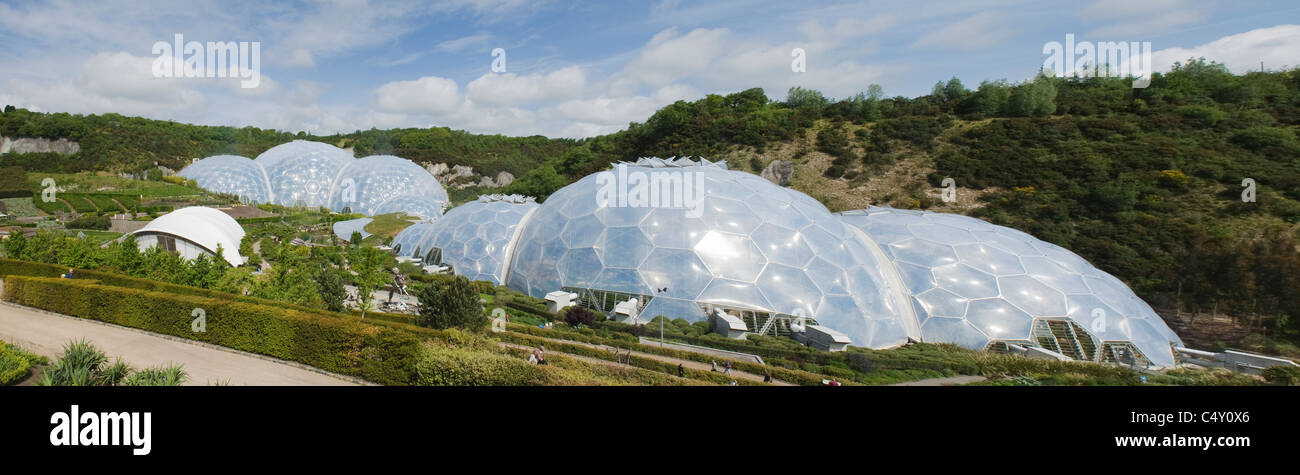L'Eden Project, Biome serres, Cornwall, Angleterre Banque D'Images