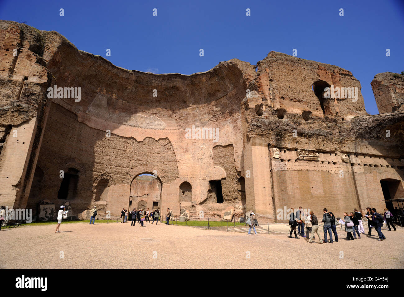 Italie, Rome, terme di Caracalla, anciens thermes romains Banque D'Images