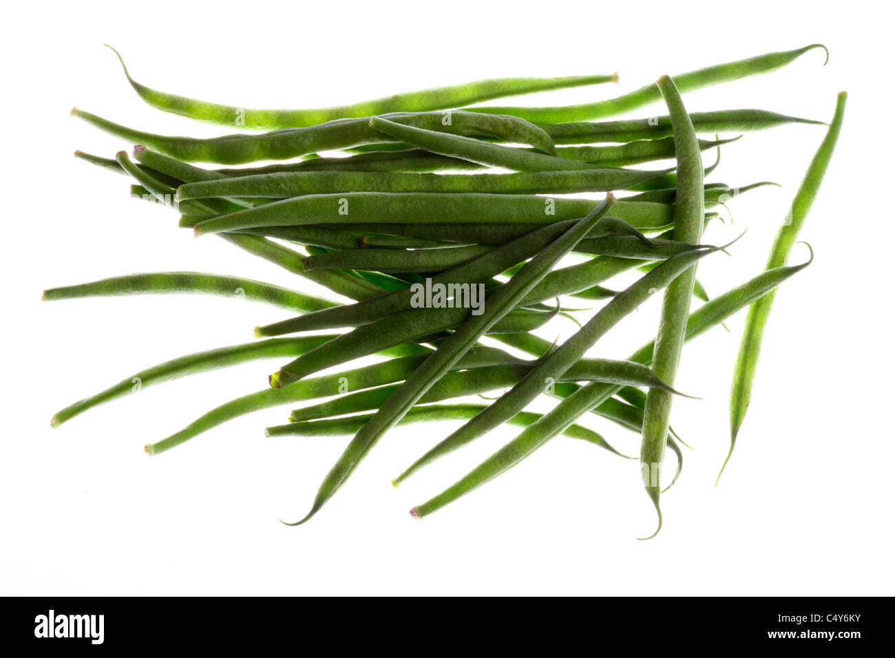 Légumes, haricots verts, haricots. Banque D'Images