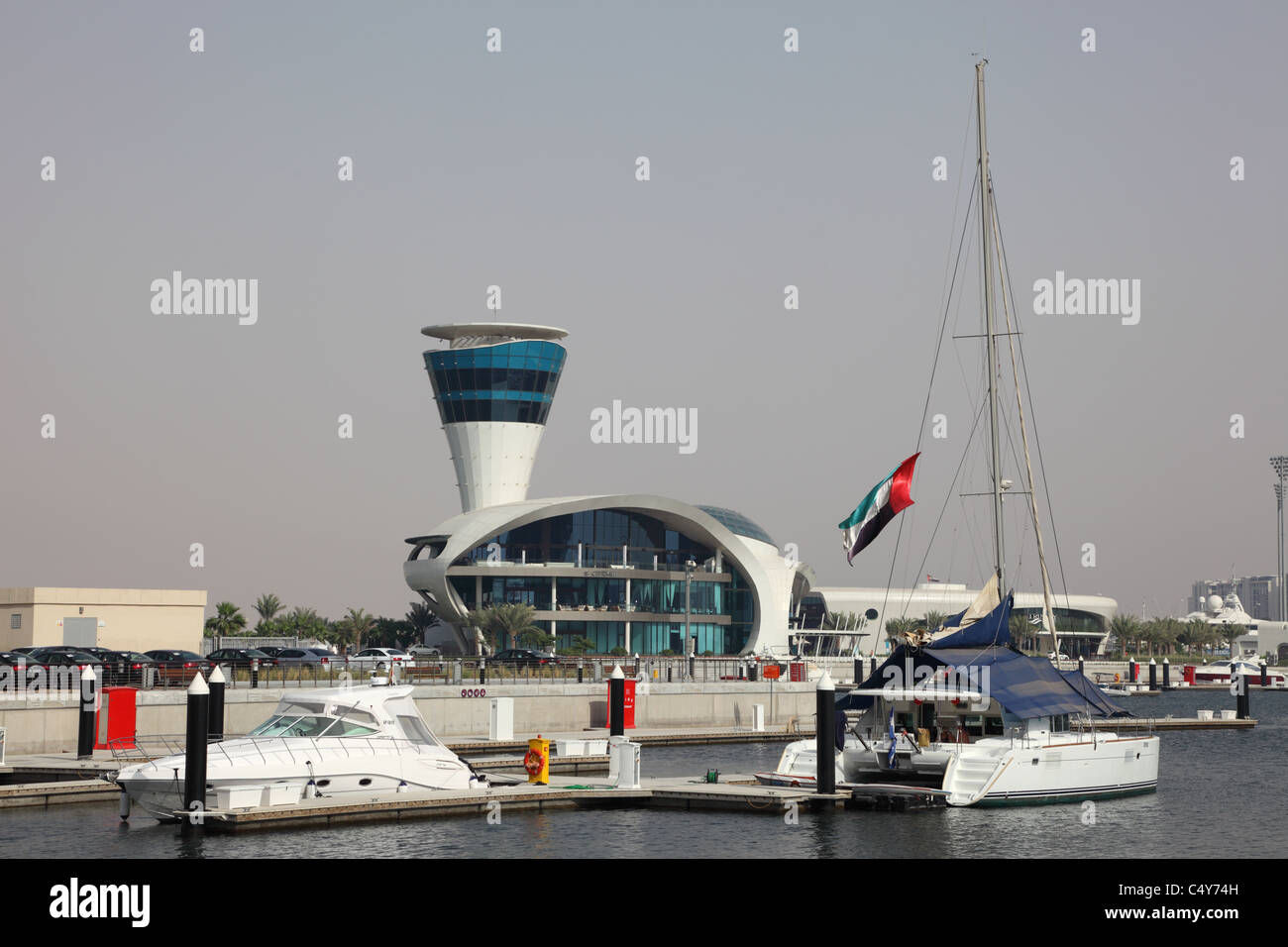 Yas Marina à Abu Dhabi, Émirats Arabes Unis Banque D'Images