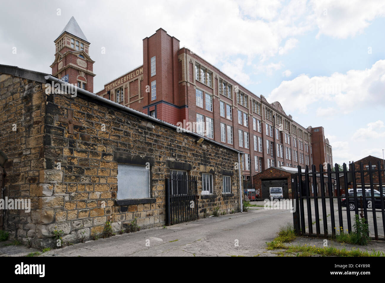 Trencherfield Mill est une filature de coton sur le canal de Leeds et Liverpool, Wigan, Greater Manchester. Banque D'Images