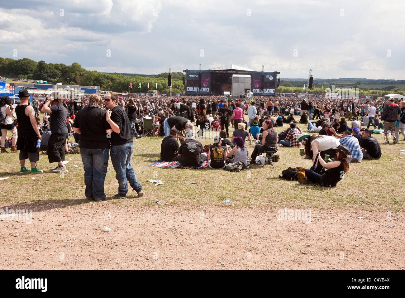 Mainstage, Download Festival 2011, Donington Park, Angleterre, Royaume-Uni. Banque D'Images