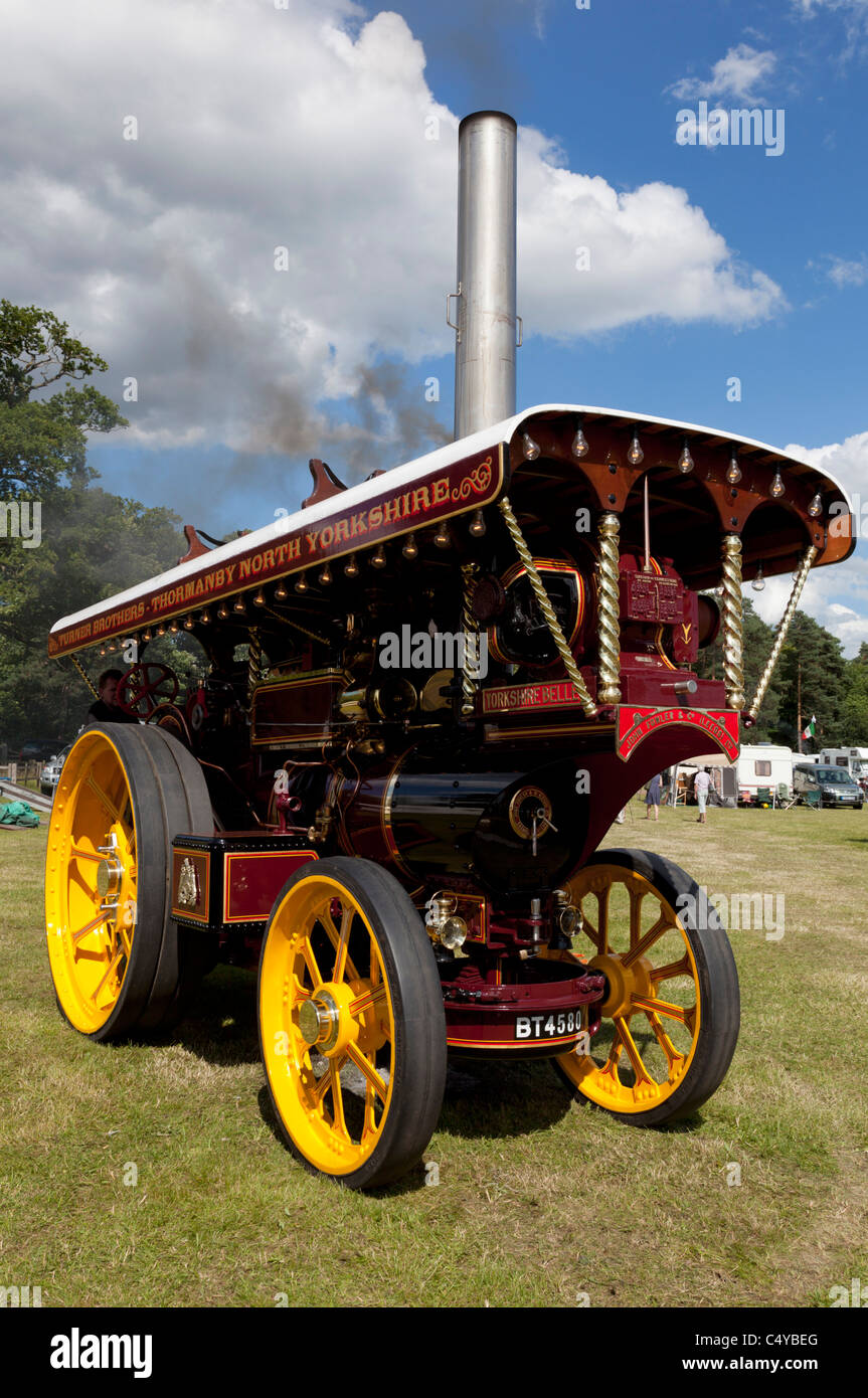 Moteur de traction à vapeur juste à vapeur Banque D'Images