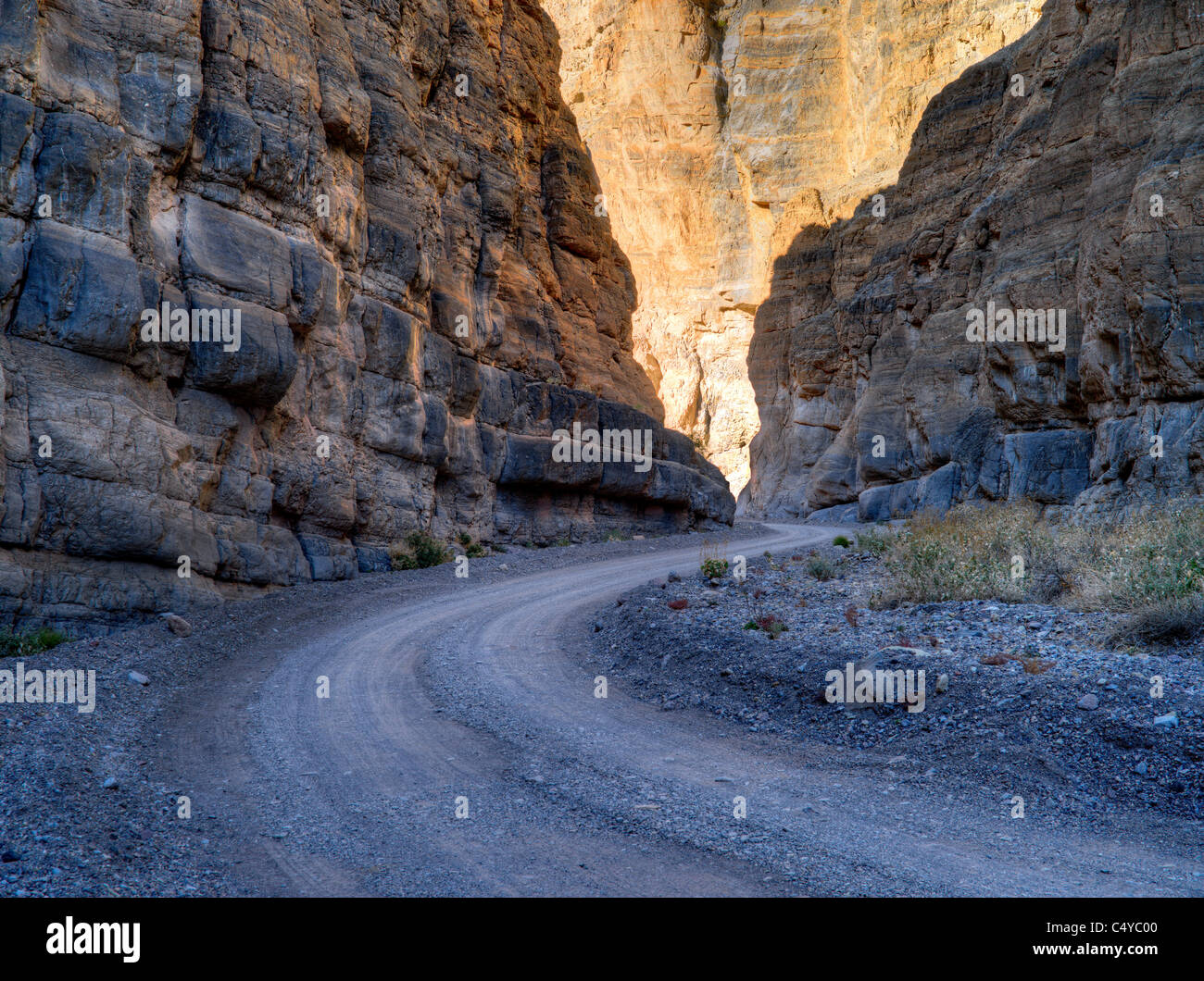 Road à Titus Canyon. Death Valley National Park, Californie Banque D'Images