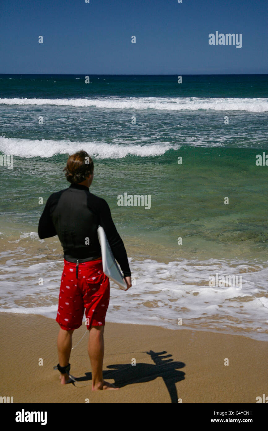 Surfer à Porto Rico Banque D'Images