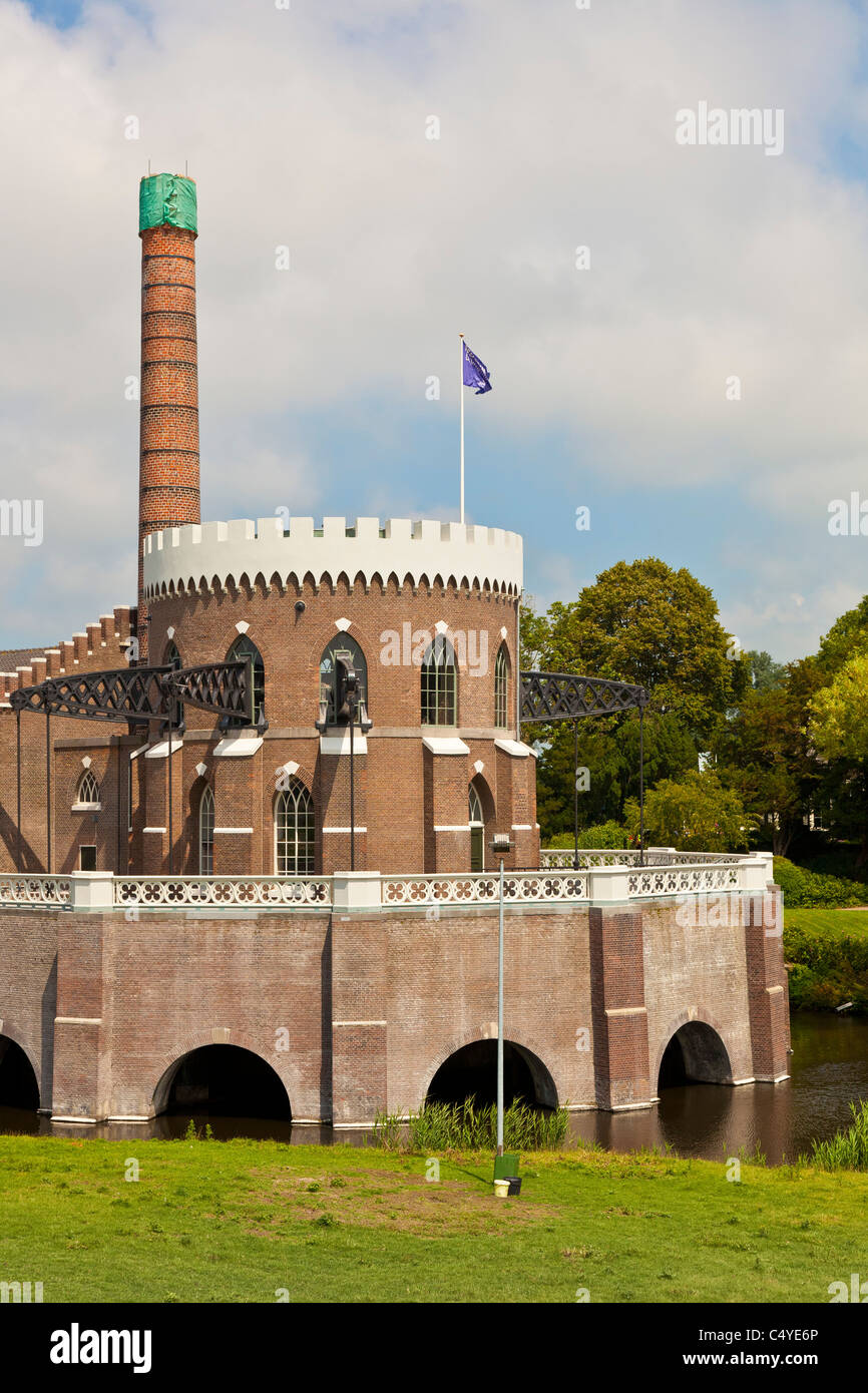 L'extérieur de la vapeur de Cruquius powered station de pompage d'eau, musée, Haarlemmermeer, Hollande. JMH5019 Banque D'Images