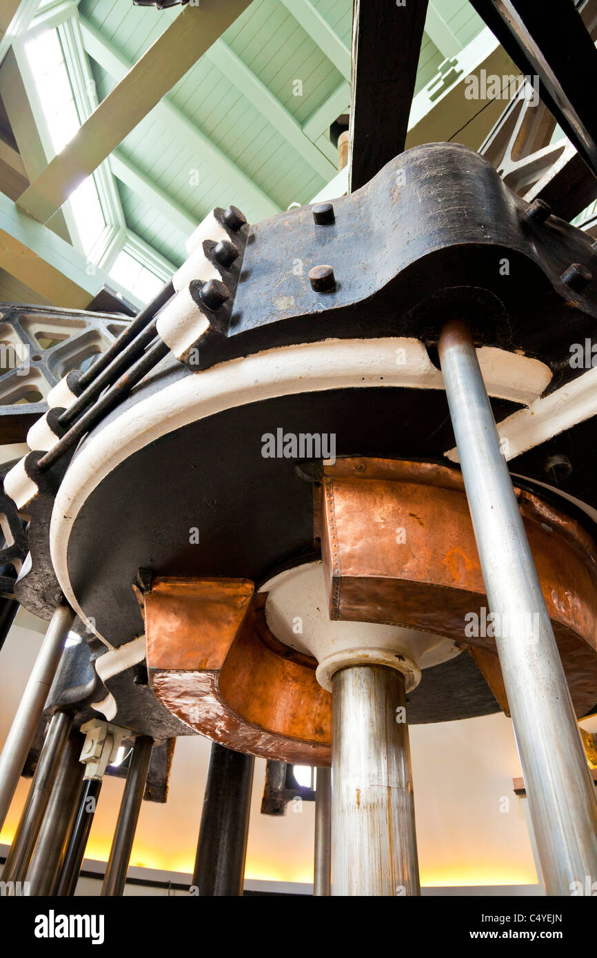 Faisceau de piston moteur à vapeur de Cruquius powered station de pompage d'eau, musée, Haarlemmermeer, Hollande. JMH5043 Banque D'Images